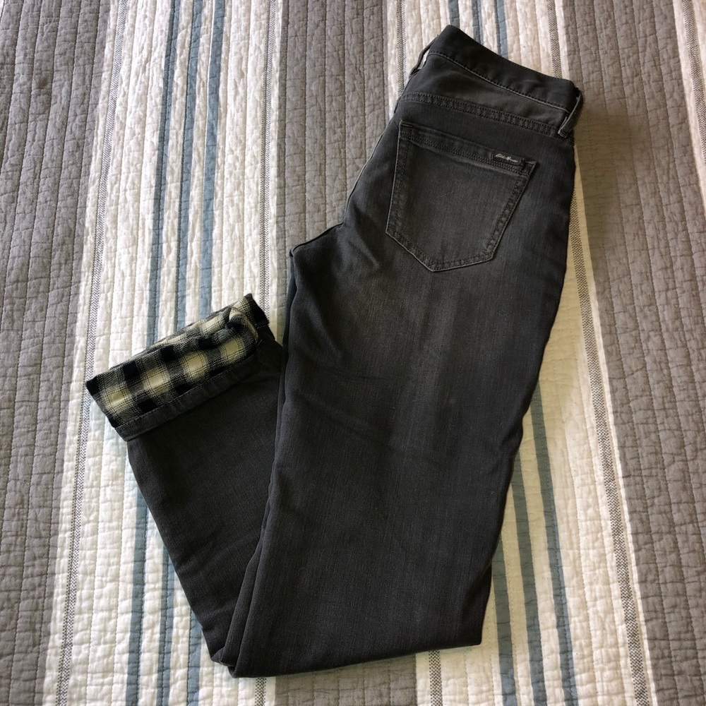 Eddie Bauer Fleece Lined Boyfriend Jeans